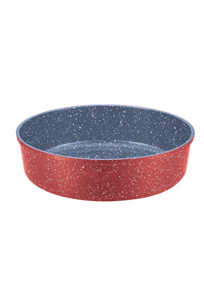 Voltz Tavă rotundă de copt Oliver OV54322B32, 32x7 cm, acoperire ceramică-marmoră, roșie