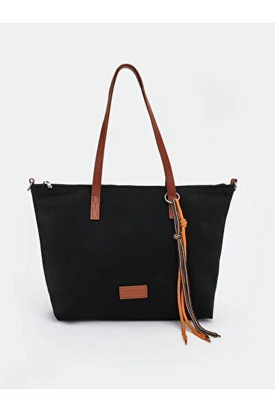 LC Waikiki Lcw Accessories Women's Black Shoulder Bag with Detachable Strap