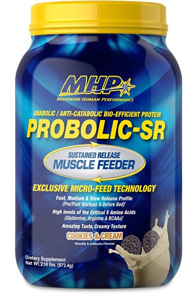 Mhp بروبوليك-إس آر، مُغذّي العضلات، ٢٫١٤ رطل، ٢٤ غرام بروتين، كوكيز أند كريم،...