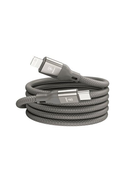 Spon كابل شحن مغناطيسي مضاد للقطع - 60 وات، من النوع C إلى النوع C، 1 متر