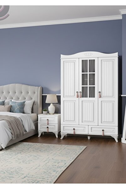 Recco Comfort Modern: Kulplu 3 Kapaklı Gardırop