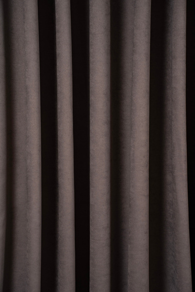 QUBA DECO Cortina de fundal cu textură VELOUR (1x3 pliuri dense) pentru livin...