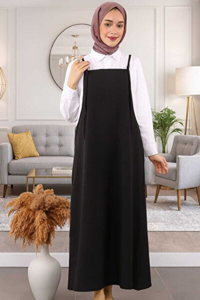 ELMODA Kadın siyah ayarlana bilir jile elbise