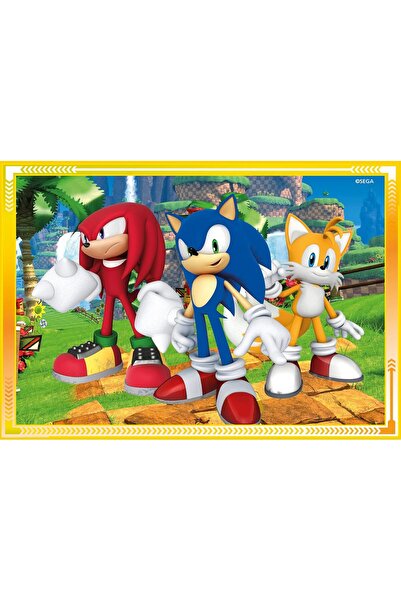 CLEMENTONI 4in1 12-16-20-24 Parça Sonic Puzzle