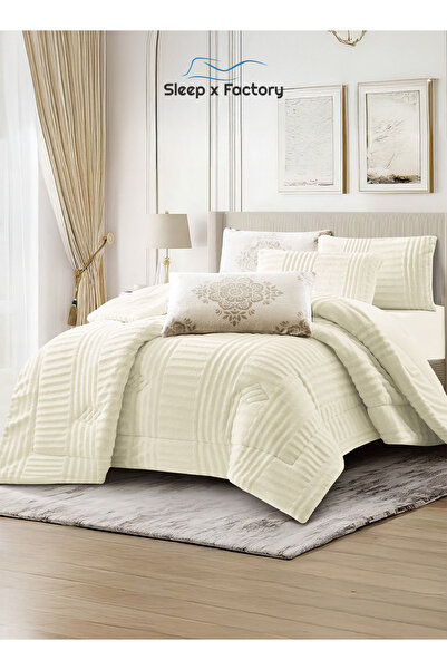 Sleep x Factory Winter Velvet Comforter Set – 6 Pieces – Double Size – Ultra Soft