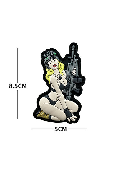 ISG DA 3D PVC Patch SEXY MACHINEGUN GIRL DA-NAS-195