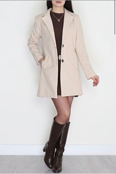 DuRu LiNe ⭐ – 85 Cm Astarlı Kaşe Kaban | Şık & Elegant Tasarım ⭐