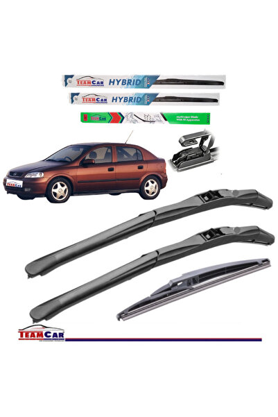 TEAMCAR Υαλοκαθαριστήρες OPEL Astra G Hatchback (19982004) Υβριδικό Πλήρες Σετ