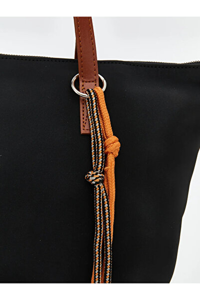 LC Waikiki Lcw Accessories Women's Black Shoulder Bag with Detachable Strap