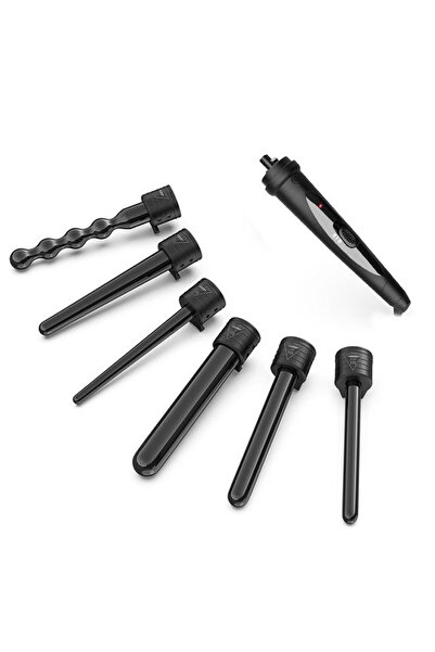 Arabest 6 in 1 Replacement Tourmaline Ceramic Curling Iron Set