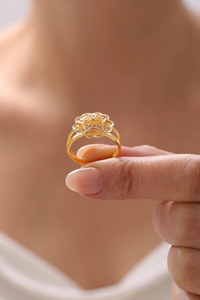 Tufanlar Kuyumculuk 8 Ayar Altın Yonca Yüzük