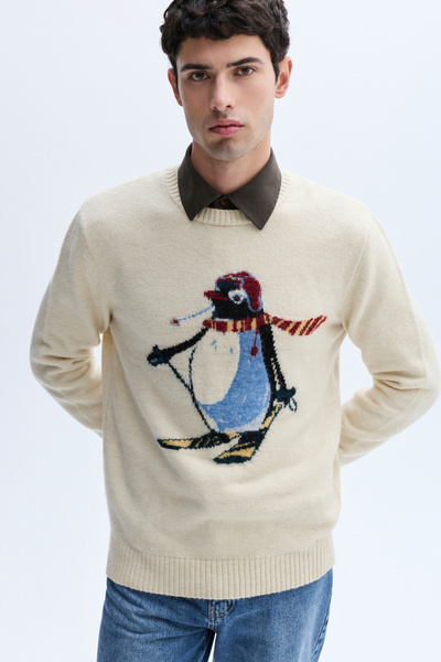 Mudo Jacquard Cycling Collar Sweater