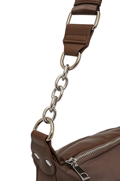 Cambridge Polo Club Cambirdge Polo Club Chain Detailed Zippered Women's Shoulder Bag Mb15