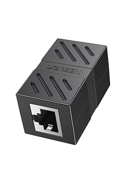 Ugreen RJ45 Cat6 Cat7 Cat8 Ethernet Kablo Uzatma Aparatı Siyah, 20390