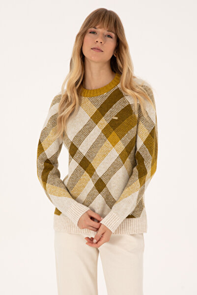 U.S. Polo Assn. Women's Cream Crew Neck Sweater 50308923-Vr256