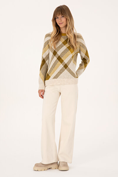 U.S. Polo Assn. Women's Cream Crew Neck Sweater 50308923-Vr256