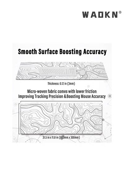 Primo Plus Gaming Mouse Pad Non-Slip Rubber Base Mouse pad Office Keyboard Mouse Pads for Computers