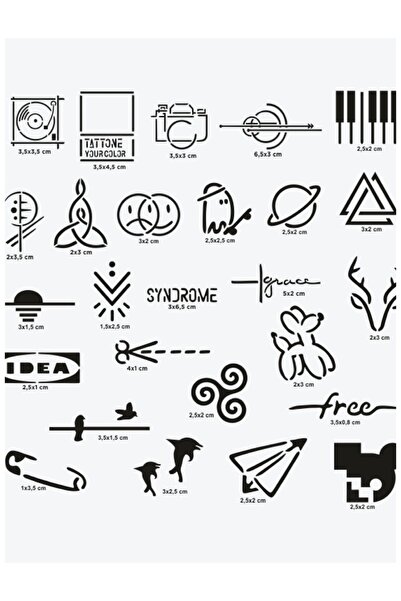 ONE SPRAY TATTOO Stockholm temporary tattoo stencil