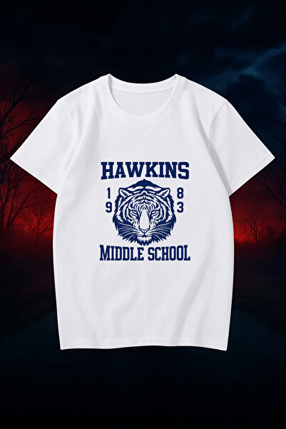 MECH BUTİK Stranger Tings Black-White Unisex T-Shirt Printed Women-Men Tshirt Tee Shirt