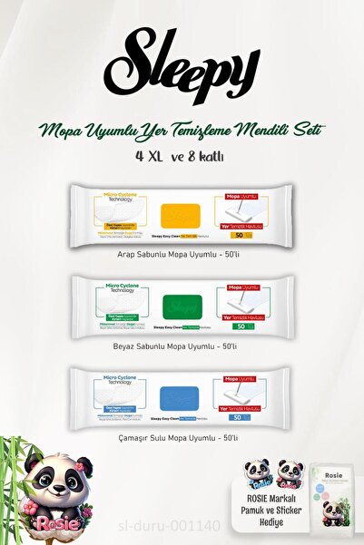 Sleepy 50 قطعة من الصابون العربي والأبيض المتوافق مع موبا، مع مبيض الغسيل وقط...