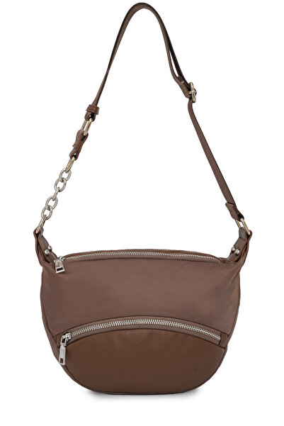 Cambridge Polo Club Cambirdge Polo Club Chain Detailed Zippered Women's Shoulder Bag Mb15