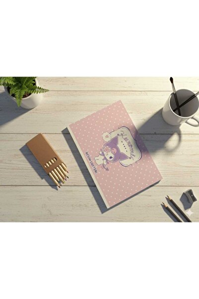 Bir Kromi resim defteri ve boya kalemi