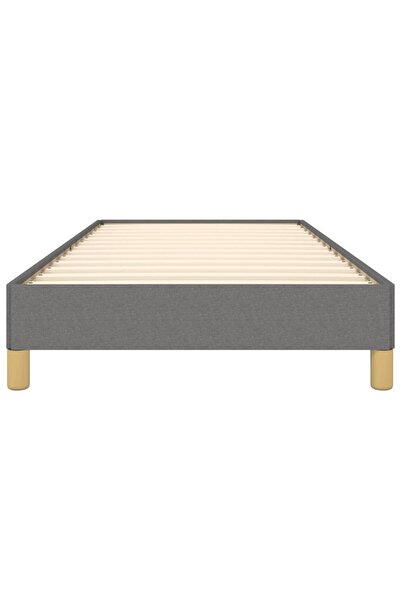 vidaxl Bed Frame without Mattress Dark Grey 90x200 cm Fabric