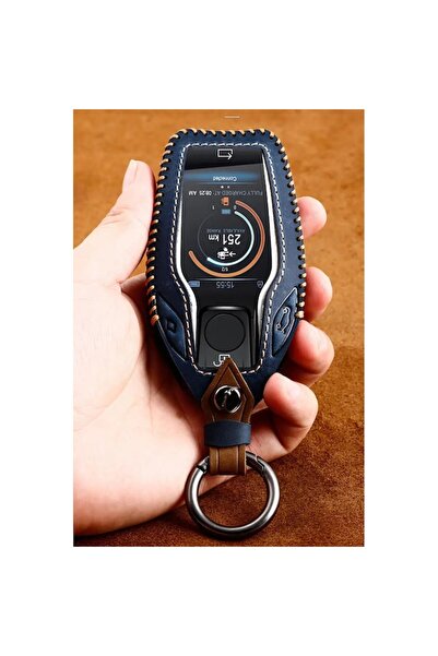 OEM Blue leather case for BMW display key G11 G12 G30 G31 G32 i8 I12 I15 G01 X3 G02 X4 G05