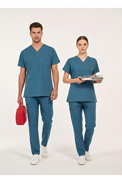 edy uniform Edy Dark Petroleum Green Surgical Gown