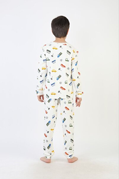 İsobel Kids Boys' Car Character Patterned 100% Cotton Pajama Set