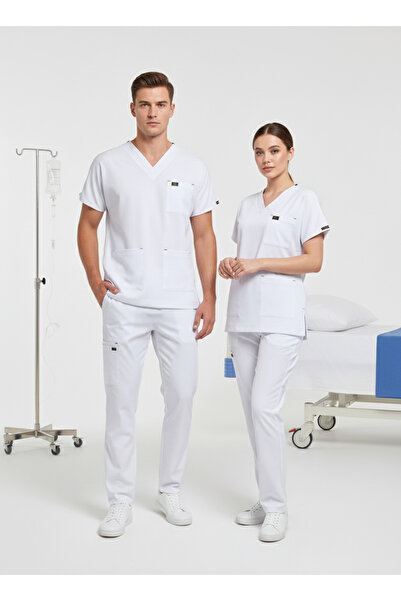 edy uniform زي طبي جراحي أبيض من إي دي واي