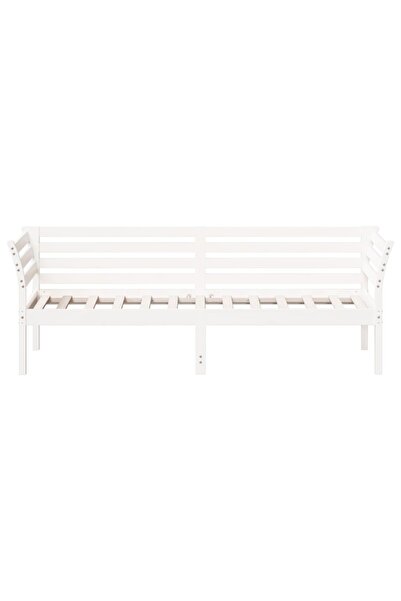 vidaxl Day Bed without Mattress White 90x200 cm Solid Wood Pine
