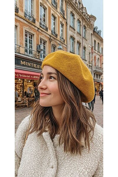 LAGRANZE Kadın Premium Keçe Ressam Bere