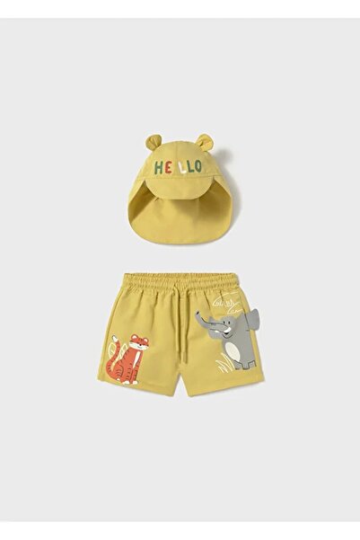 MAYORAL Children's Baby Swimwear Swimming Shorts and Sun Protection Sun Hat 1647