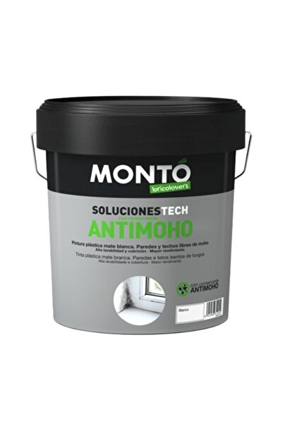 MONTO PINTURAS Washable Anti-Mold Paint – Moisture Resistant, Basements and Bathrooms, Monto 4L