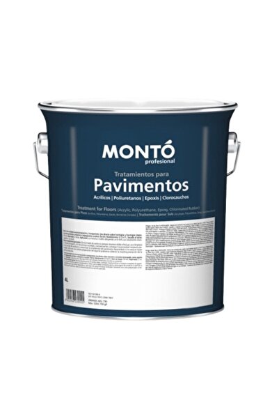MONTO PINTURAS Pavement Protection Varnish, Concrete/PRINTED Concrete, waterproofing, Semi-gloss effect, Monto, 4L