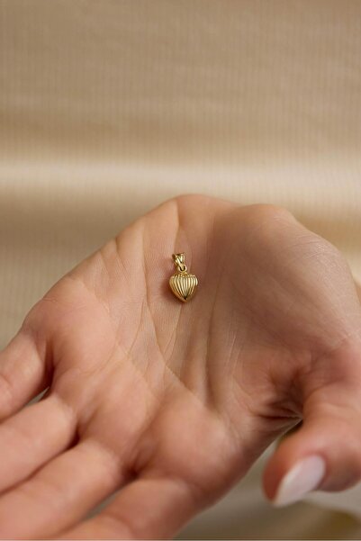 Tufanlar Kuyumculuk 14 Ayar Kalp Altın Kolye Ucu