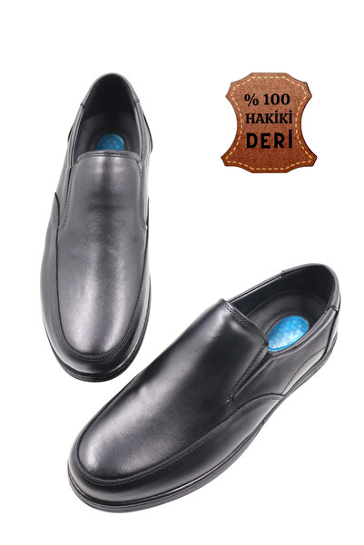 nazenintasarımlar Men's Inner and Outer Genuine Leather Gelled Orthopedic Comfortable Daily 45 46 47 Large Size Shoes