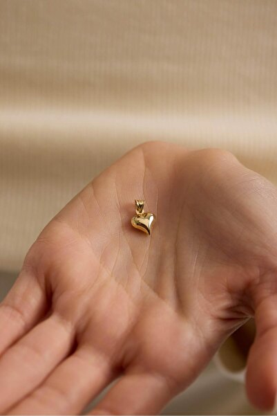 Tufanlar Kuyumculuk 14 Ayar Kalp Altın Kolye Ucu