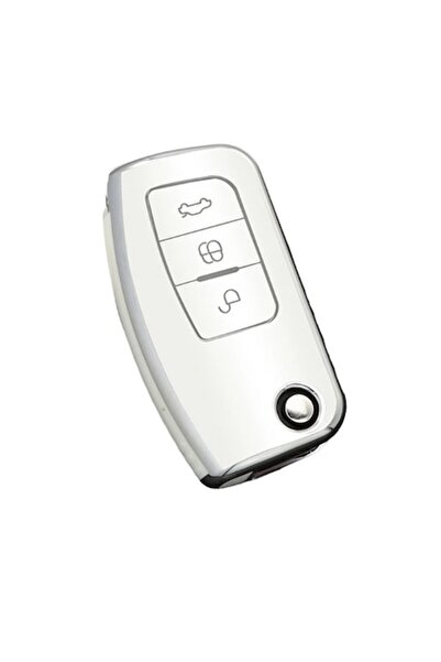 OEM White foldable key case Ford Focus 2/3, EcoSport, C-Max, S-Max, Ka, Mondeo, Kuga, Galaxy, Fiesta