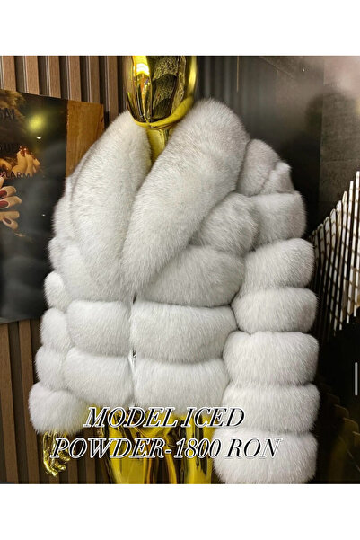 Avant Iced Powder natural fur coat by