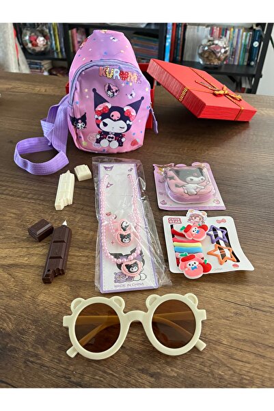 gülümse gel Kız Çocuk Özel Kutuda Set Kuromi 17 Parça Hediye Seti Yılbaşı Advent Calendar Advent Calender