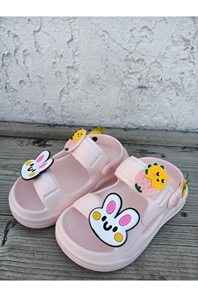 Huzurlu Adımlar Pink Rabbit Sandals Slippers