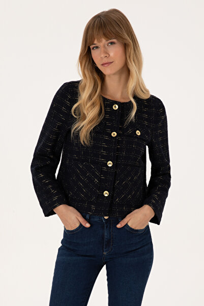 U.S. Polo Assn. Women's Navy Blue Woven Coat 50308757-Vr033