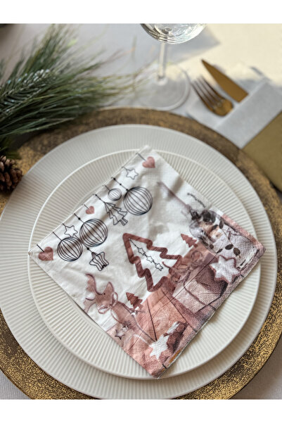 Mank Салфетки за маса, 3-слойни, Тъкани - Wood Chilling, 33 x 33 см, 20 бр.