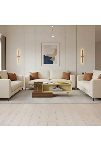 Stylish Home Modern brown and beige coffee table - CT55