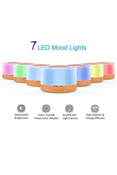 Arabest مرطب هواء بزيت عطري عطري مع ضوء LED وجهاز تحكم عن بعد