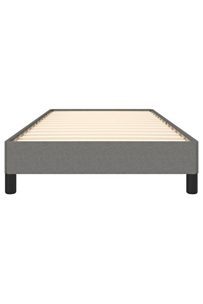 vidaxl Bed Frame without Mattress Dark Grey 90x200 cm Fabric