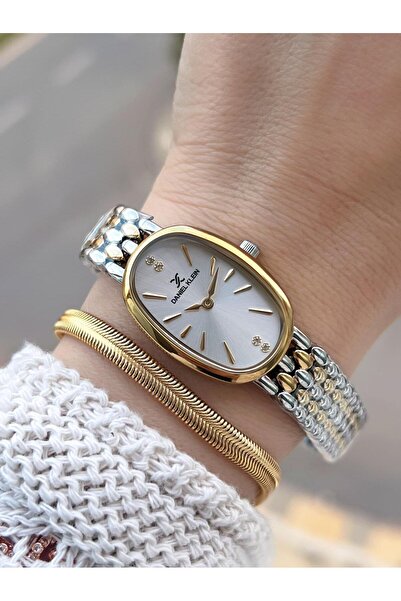 Daniel Klein Oval Case Vintage Special Series 2 Years Warranty 3 Atm Women Wristwatch+Bracelet Bd.14130.4