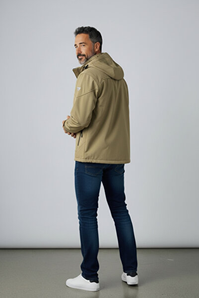 Butik Clmb Softshell Fabric Quality Waterproof Fleece Lined Coat